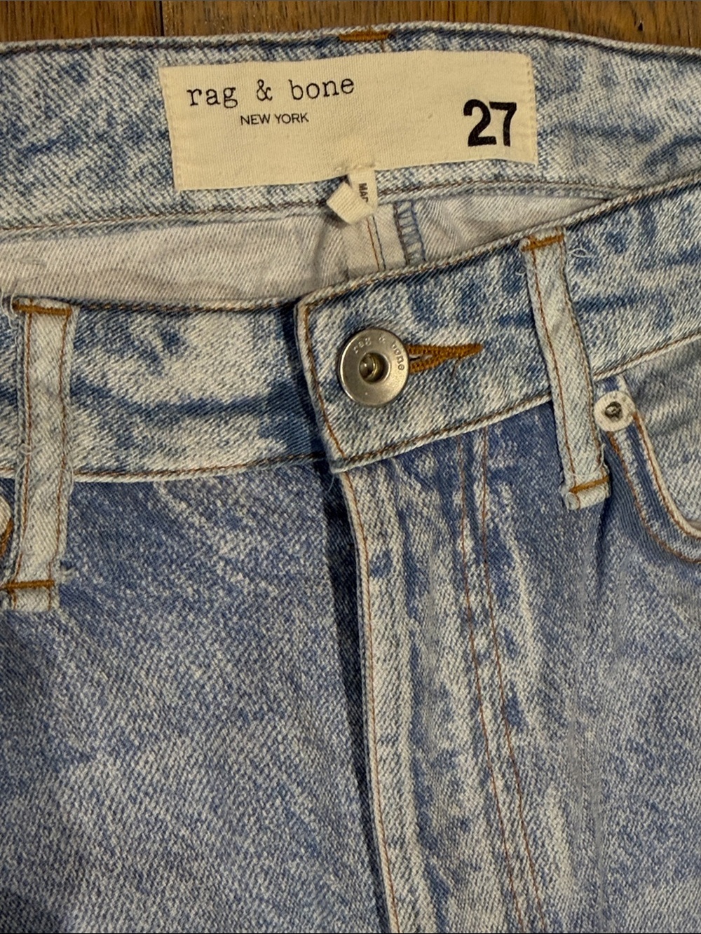 New Rag & Bone Alex Liquid High Rise Straight - Picture 10 of 13